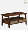 Baarn Mango Wood Large Coffee Table In Rustic Teak Finish