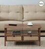 Baarn Mango Wood Large Coffee Table In Rustic Teak Finish