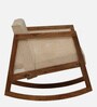 Baarn Mango Wood Rocking Chair In Rustic Teak Finish