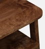 Baarn Mango Wood Small Coffee Table In Rustic Teak Finish