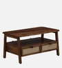 Baarn Mango Wood Small Coffee Table In Rustic Teak Finish