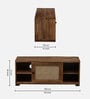 Baarn Mango Wood TV Console In Rustic Teak Finish