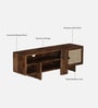 Baarn Mango Wood TV Unit In Rustic Teak Finish