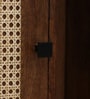 Baarn Mango Wood Wardrobe In Rustic Teak Finish With Drawer