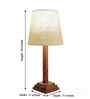 Babel Wooden Table Lamp with Jute Shade & Brown Base