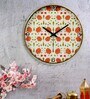 Multicolour Plastic Babur Modern Wall Clock