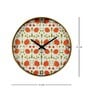 Multicolour Plastic Babur Modern Wall Clock