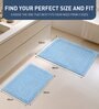 Baby Blue Reversible Cotton Bathmat (40x60 cm)