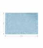 Baby Blue Reversible Cotton Bathmat (50x80 cm)
