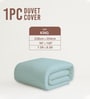 Baby Blue Solid 400 TC Cotton Double Sized Duvet Cover