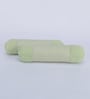 White Cotton Rectangle and Cylindrical Pillow with Bolster (Set of 3)