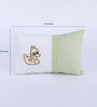 White Cotton Rectangle and Cylindrical Pillow with Bolster (Set of 3)