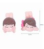 Boy And Girl Resting Garden Figurine