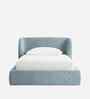 Baby Breeze Boucle Kids Twin Bed With Box Storage In Blue Colour