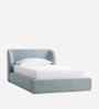 Baby Breeze Boucle Kids Twin Bed With Box Storage In Blue Colour