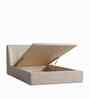 Baby Breeze Boucle Kids Twin Bed With Hydraulic Storage In Cream Colour