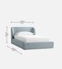 Baby Breeze Kids Toddler Bed In Blue Colour