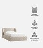 Baby Breeze Kids Twin Bed In Cream Colour