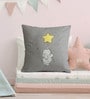 Canvas Cushion with Baby Elephant Print