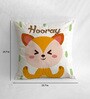Canvas Cushion with Baby Fox Print