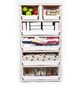 Baby Geometric Print Lines Five Layers Chest of Drawers in Blue Colour