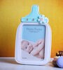 Milk Bottle Blue Plastic Kids Photo Frame