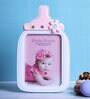 Milk Bottle Jauna Pink Plastic Kids Photo Frame