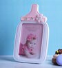 Milk Bottle Jauna Pink Plastic Kids Photo Frame