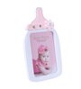 Milk Bottle Jauna Pink Plastic Kids Photo Frame