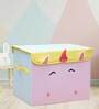Kiwifruit Fabric Kids Storage Box in Yellow Colour