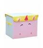 Kiwifruit Fabric Kids Storage Box in Yellow Colour