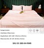 Baby Pink 400TC 100% Cotton Solid Bed Sheet Collection