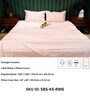 Baby Pink 500TC 100% Cotton Solid Bed Sheet Collection