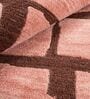 Pink Geometrical Woolen 36 x 60 Inches Hand Tufted Rug