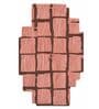 Pink Geometrical Woolen 36 x 60 Inches Hand Tufted Rug
