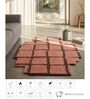 Pink Geometrical Woolen 36 x 60 Inches Hand Tufted Rug