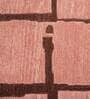 Pink Geometrical Woolen 72 x 108 Inches Hand Tufted Rug