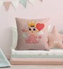 Canvas Cushion with Baby Queen Print