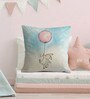 Canvas Cushion Rabbit & Balloon