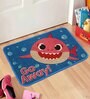 Blue Character Jute 16 x 24 Inches Kids Floor Mat