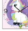 Baby Unicorn Wall Clock in Multicolour