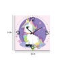 Baby Unicorn Wall Clock in Multicolour