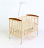 Baby Wooden Cot with Swing & Mosquito Net