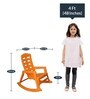Babylon Plastic Kids Seating in Orange Colour