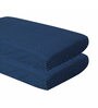 Polka Dots Print Crib Sheet in Dark Blue Colour (Set Of 2)