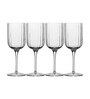 Luigi Bormioli Bach Glass Transparent 400 Ml Glass (Set Of 4) Wine Glasses Luigi Bormioli Bach Glass Transparent 400 Ml Glass (Set Of 4) Wine Glasses
