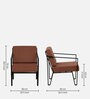 Bach Metal Sofa Chair In Black Finish