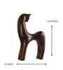 Backward Gazing Horse Resin Artifact (Brown)