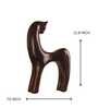 Backward Gazing Horse Resin Artifact (Brown)