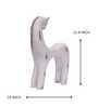 Backward Gazing Horse Resin Artifact (White)